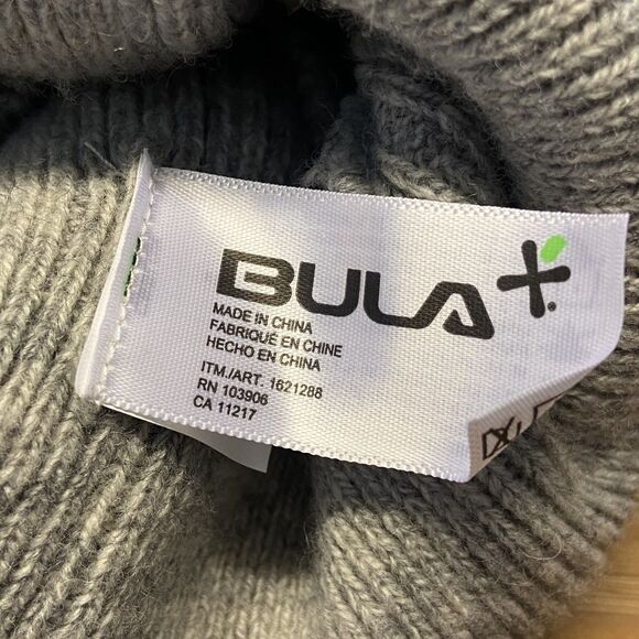 Bula Merino Wool Blend Beanie Gray Knit Unisex Scully Winter Outdoor Ski Hiking - Picture 4 of 5